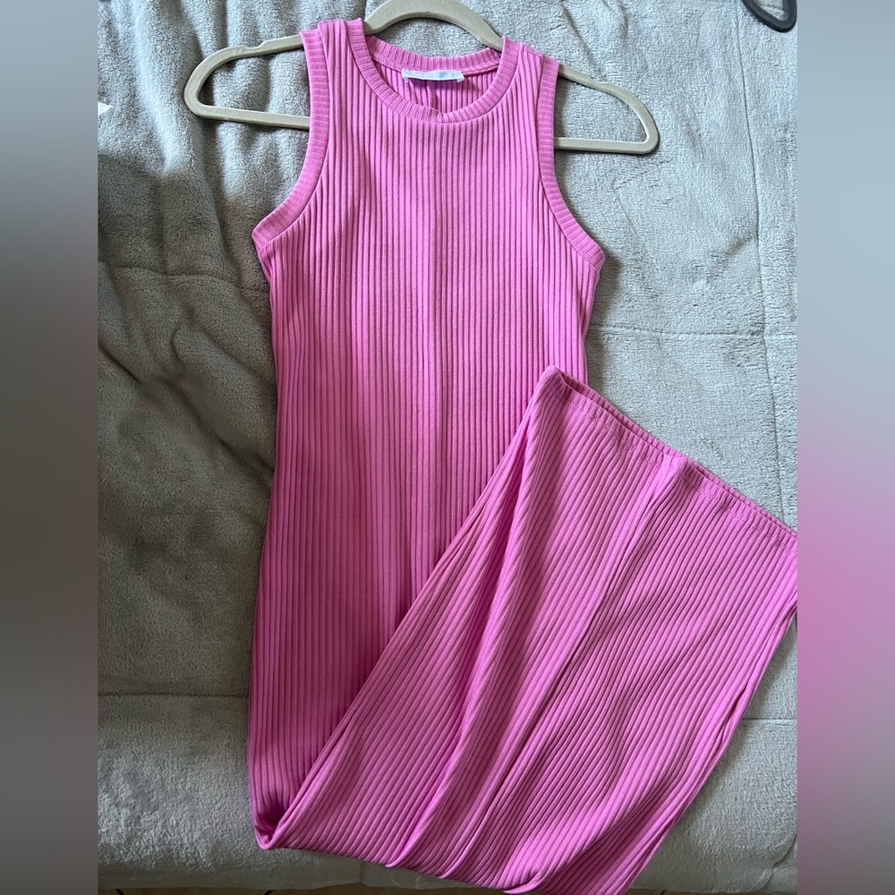 Bubblegum pink long maxi dress - Primark size US 4 - Never Worn
